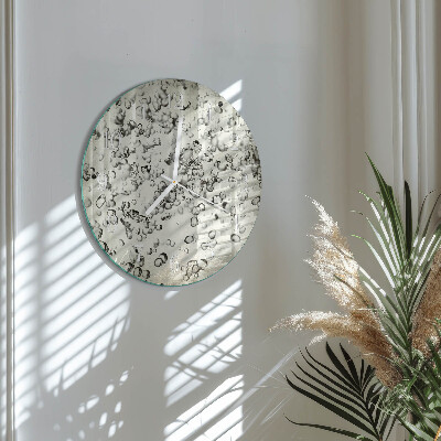 Glas wanduhr Tropfen