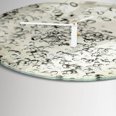 Glas wanduhr Tropfen