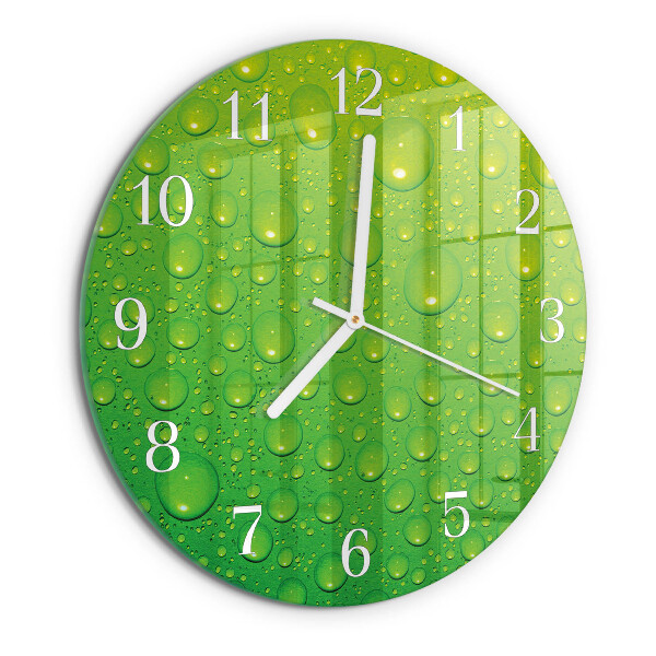Glas wanduhr Tropfen
