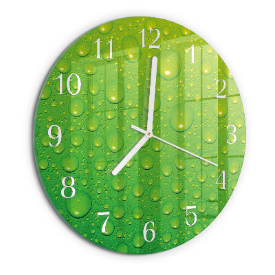 Glas wanduhr Tropfen