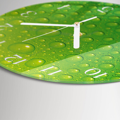 Glas wanduhr Tropfen