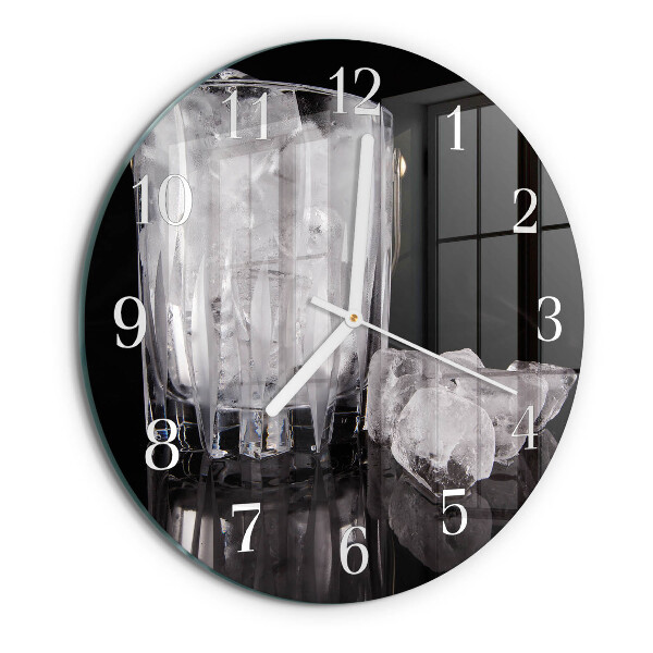Glas wanduhr Eis