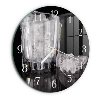 Glas wanduhr Eis