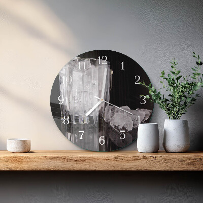 Glas wanduhr Eis