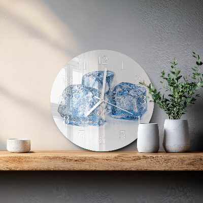 Glas wanduhr Eis