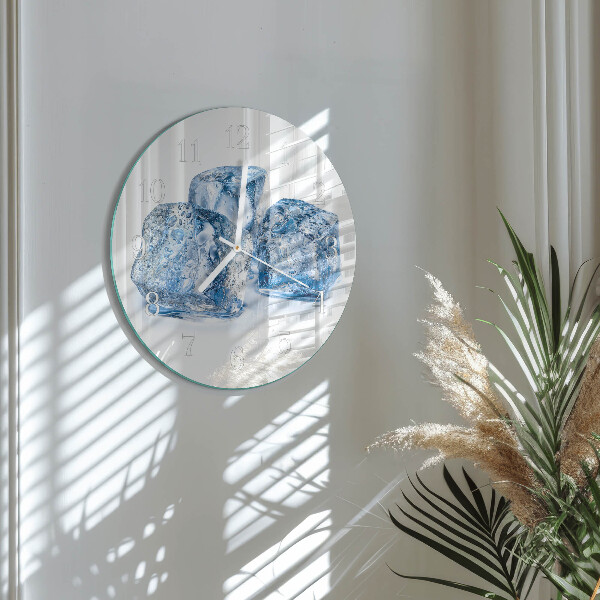 Glas wanduhr Eis