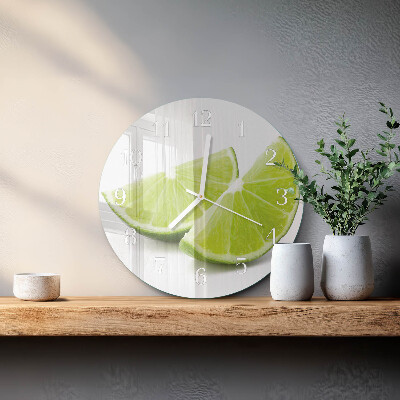 Glas wanduhr Kalziumkarbonat