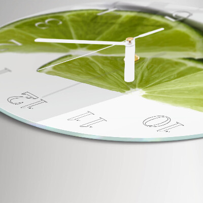 Glas wanduhr Kalziumkarbonat