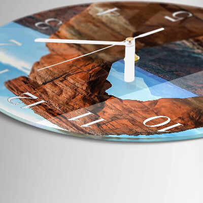 Glas wanduhr Grand Canyon