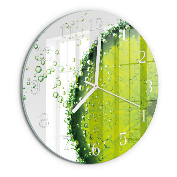 Glas wanduhr Kalziumkarbonat