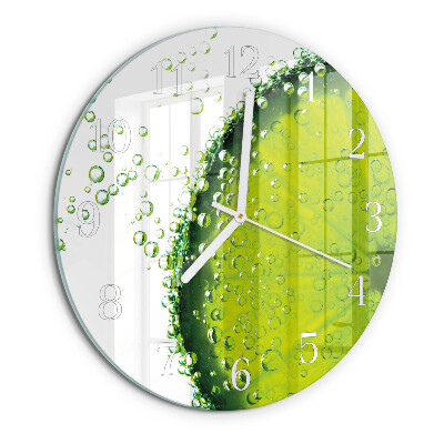 Glas wanduhr Kalziumkarbonat