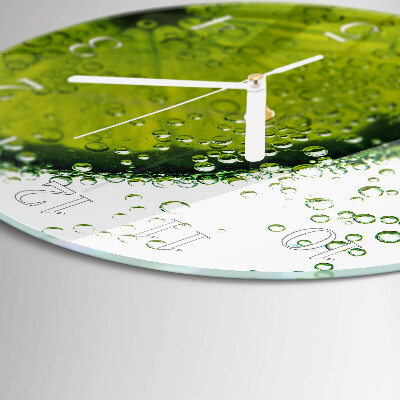 Glas wanduhr Kalziumkarbonat