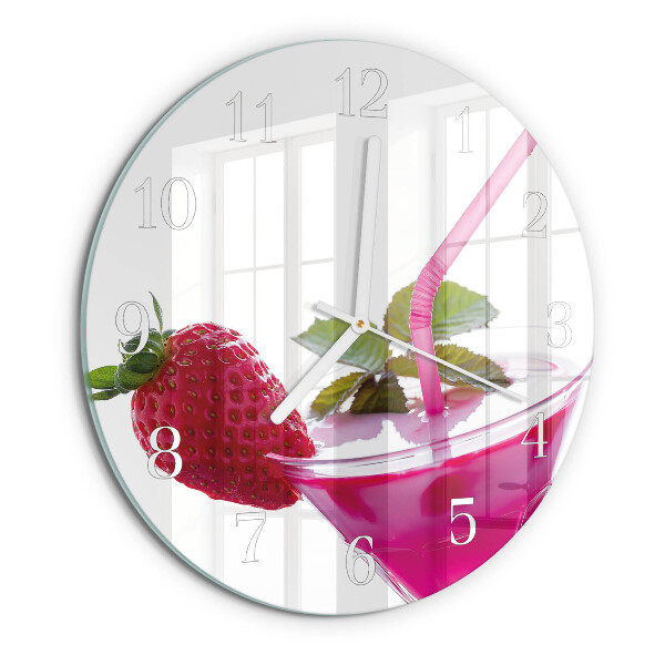 Glas wanduhr Cocktail