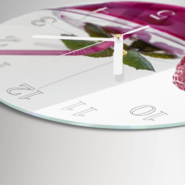 Glas wanduhr Cocktail
