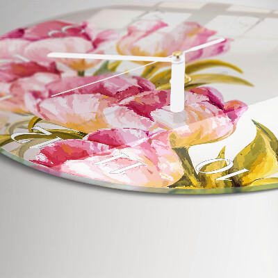 Glas wanduhr Aquarelle