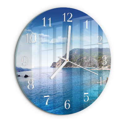 Glas wanduhr Bucht