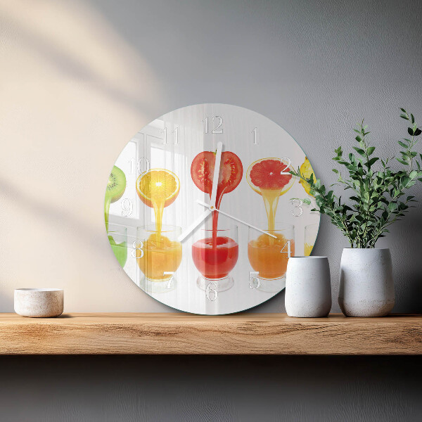 Glas wanduhr Saft