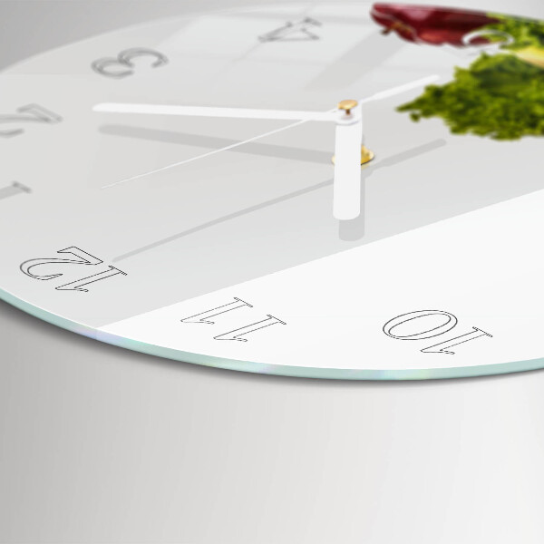 Glas wanduhr Gemüse