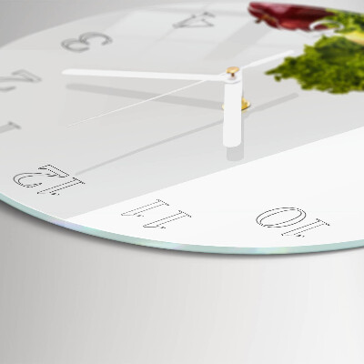 Glas wanduhr Gemüse