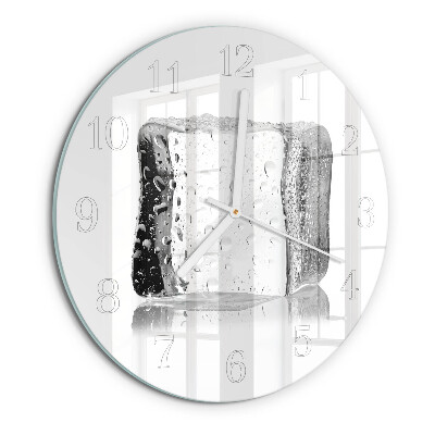 Glas wanduhr Eis