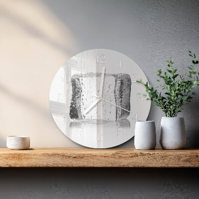 Glas wanduhr Eis