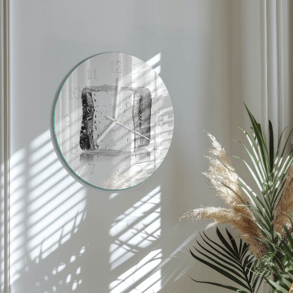 Glas wanduhr Eis
