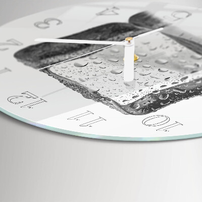 Glas wanduhr Eis