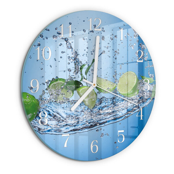 Glas wanduhr Limes