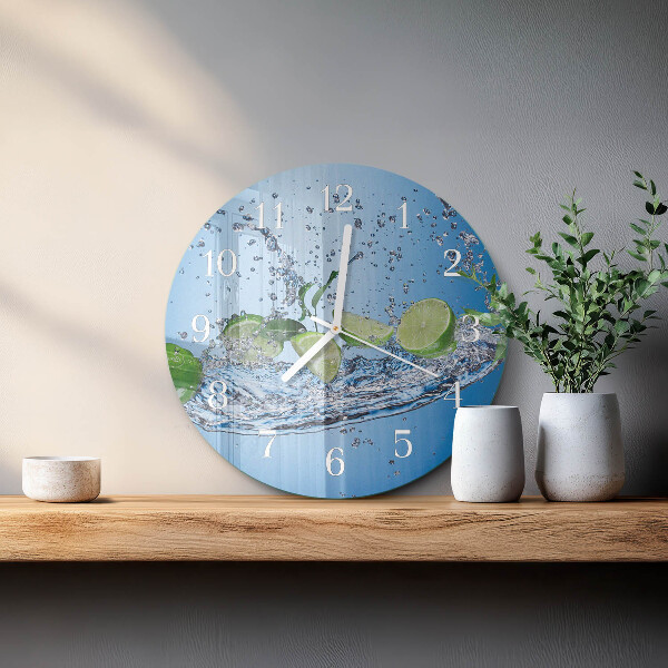 Glas wanduhr Limes