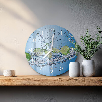 Glas wanduhr Limes