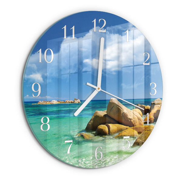 Glas wanduhr Meer