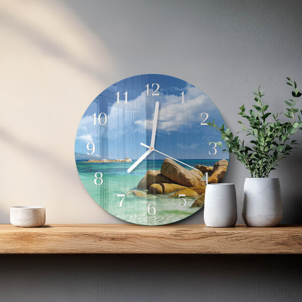 Glas wanduhr Meer