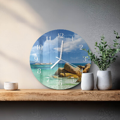 Glas wanduhr Meer