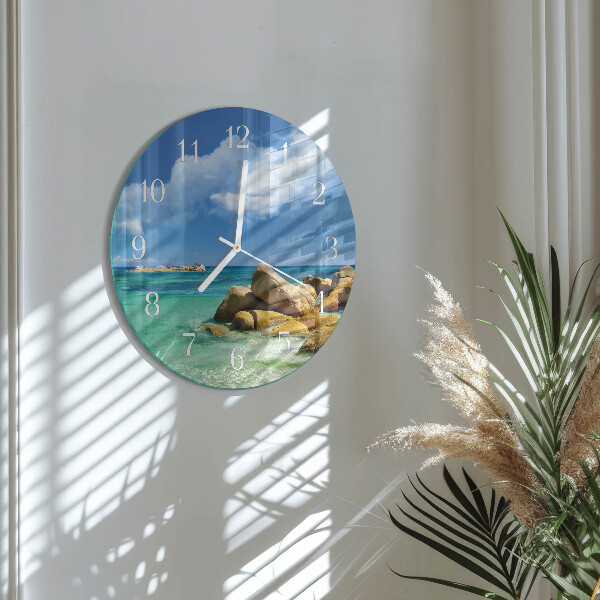 Glas wanduhr Meer
