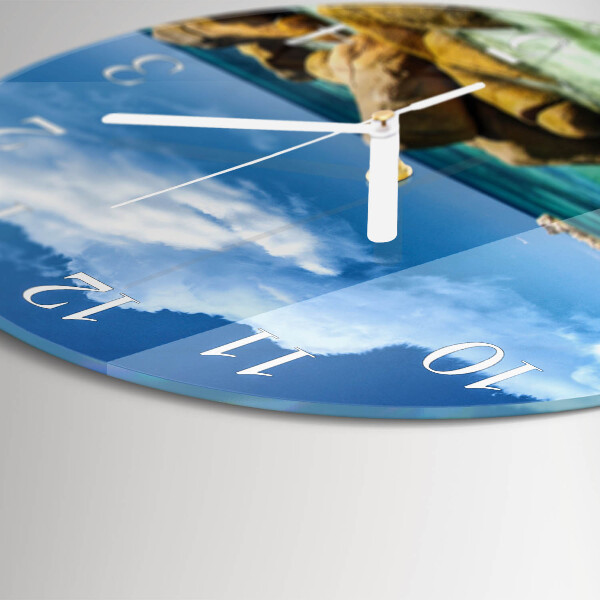 Glas wanduhr Meer