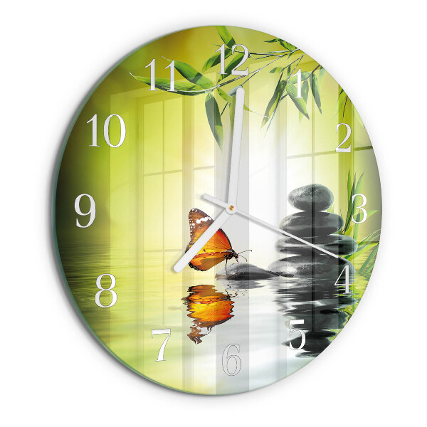Glas wanduhr Natur