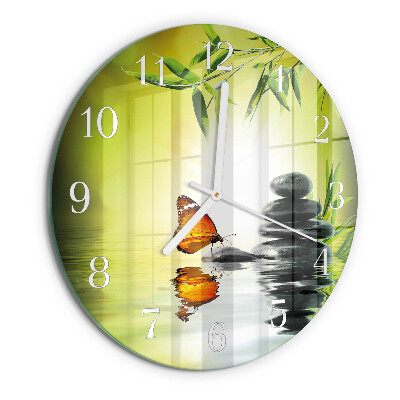 Glas wanduhr Natur