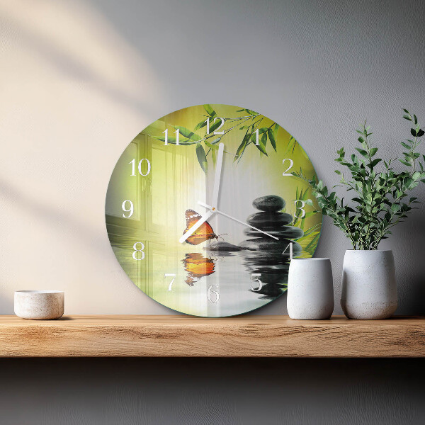 Glas wanduhr Natur