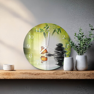 Glas wanduhr Natur