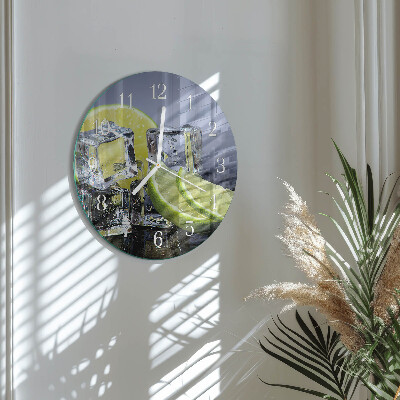 Glas wanduhr Zitrusfrüchte
