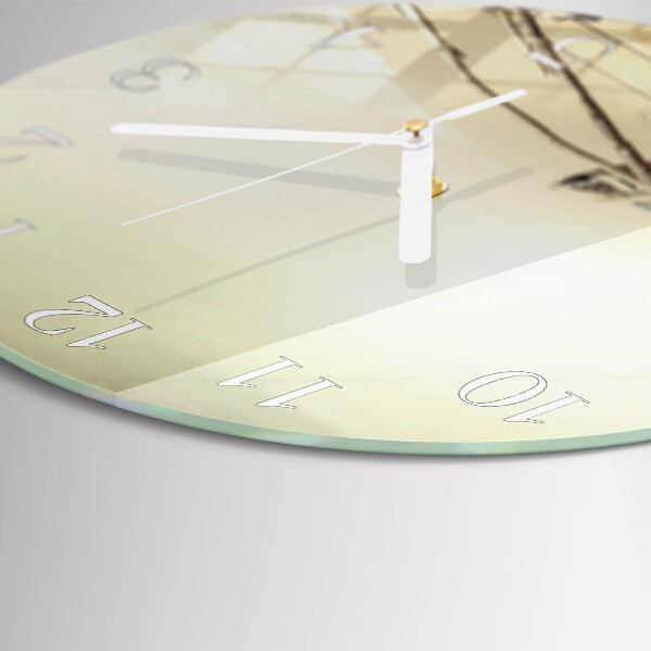 Glas wanduhr Łódź