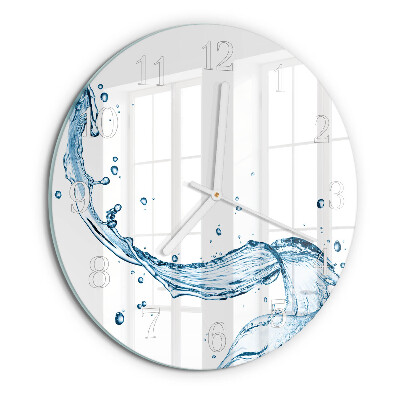 Glas wanduhr Wasser
