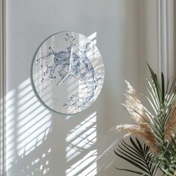 Glas wanduhr Wasser