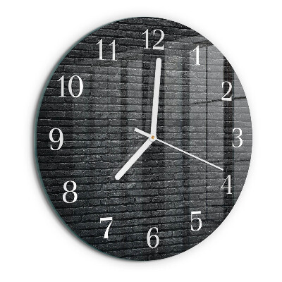 Glas wanduhr Klinker