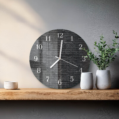 Glas wanduhr Klinker