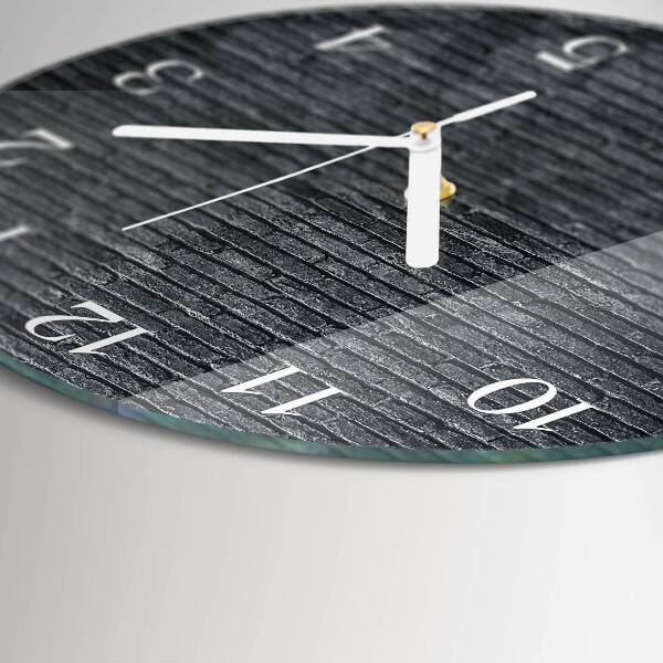 Glas wanduhr Klinker