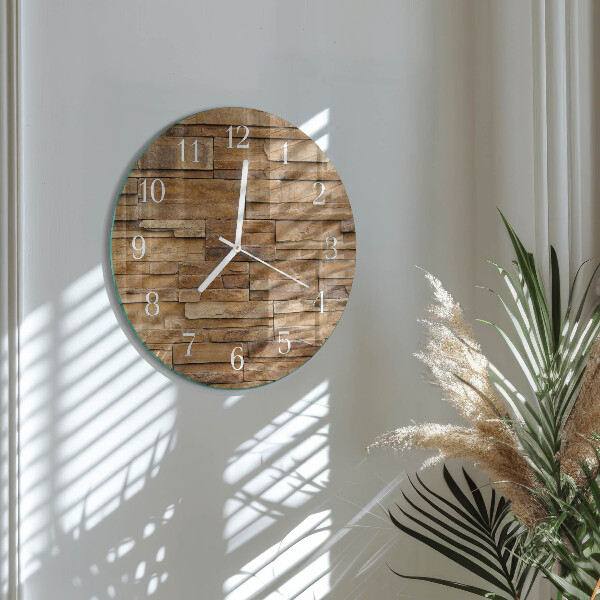 Glas wanduhr Klinker