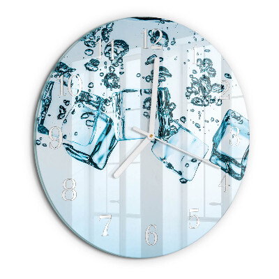 Glas wanduhr Eis