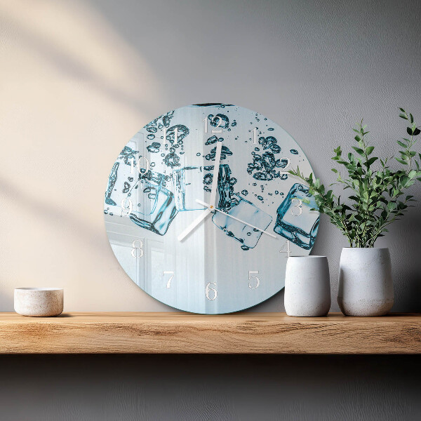 Glas wanduhr Eis