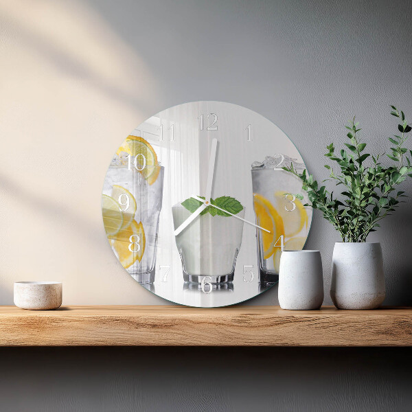 Glas wanduhr Zitronensäure